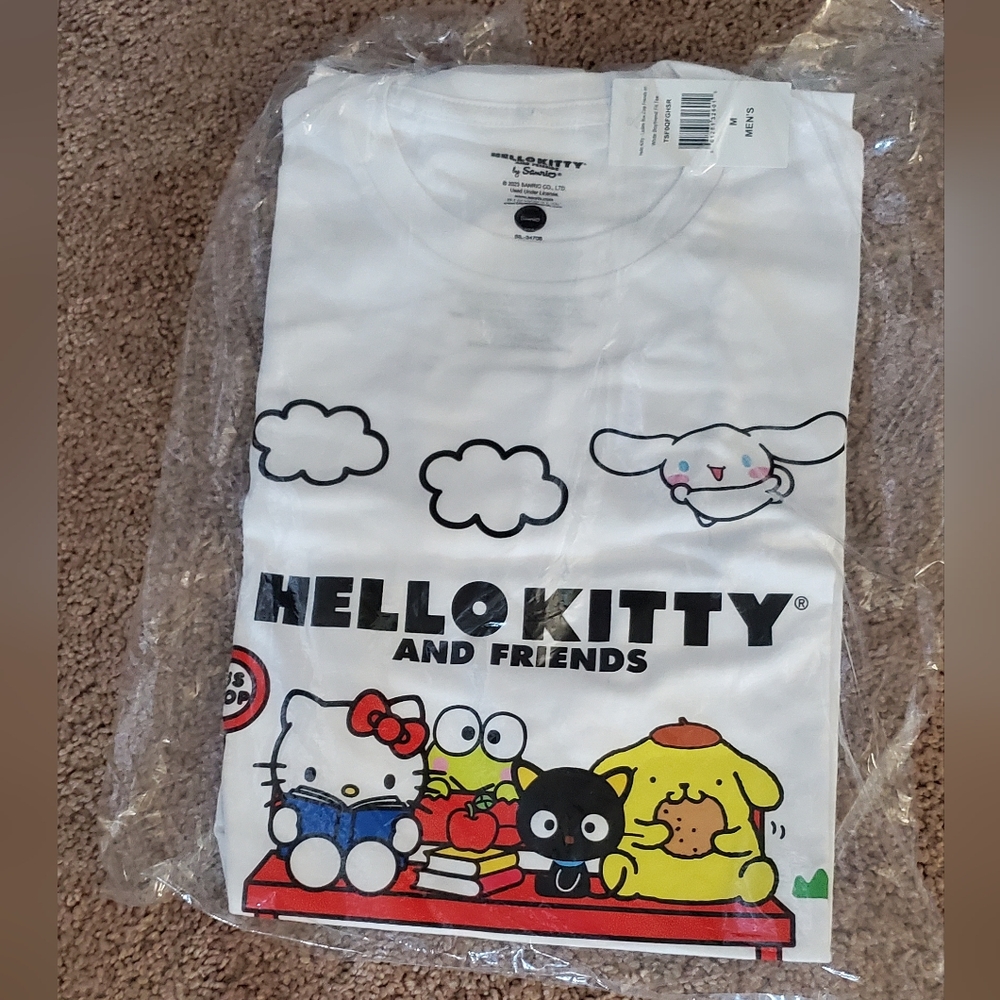 Sanrio friends sitting at bus stop